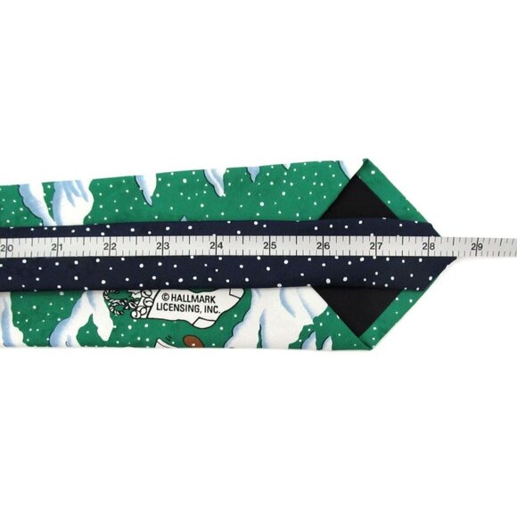 Lot of 2 Vintage 90s Mens Neckties Wide Classic Santa Golfing Hallmark Christmas - Picture 14 of 16